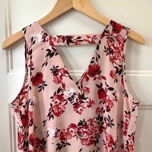 Maurices Pink Floral Tank Top